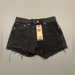Levi's Women's Black Denim Jean Shorts